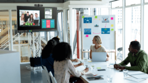 Using Video Conference in Meeting Room